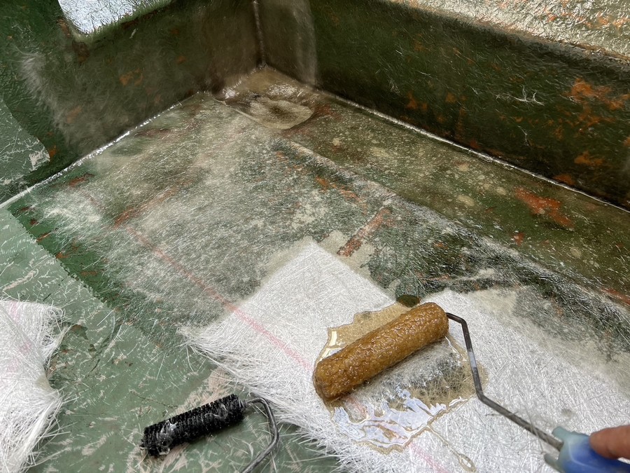 工房ながい　FRP防水　施工画像2